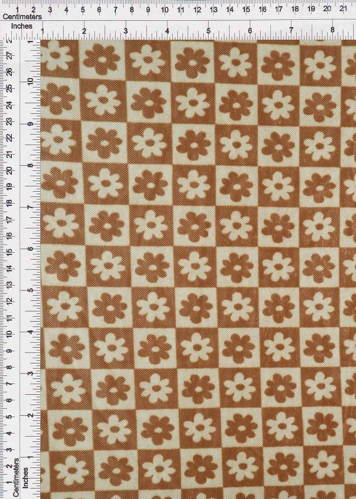 1 Yard Polyester Spandex Mesh Fabric Daisy Floral Print Soft Stretch Lightweight 54" Width