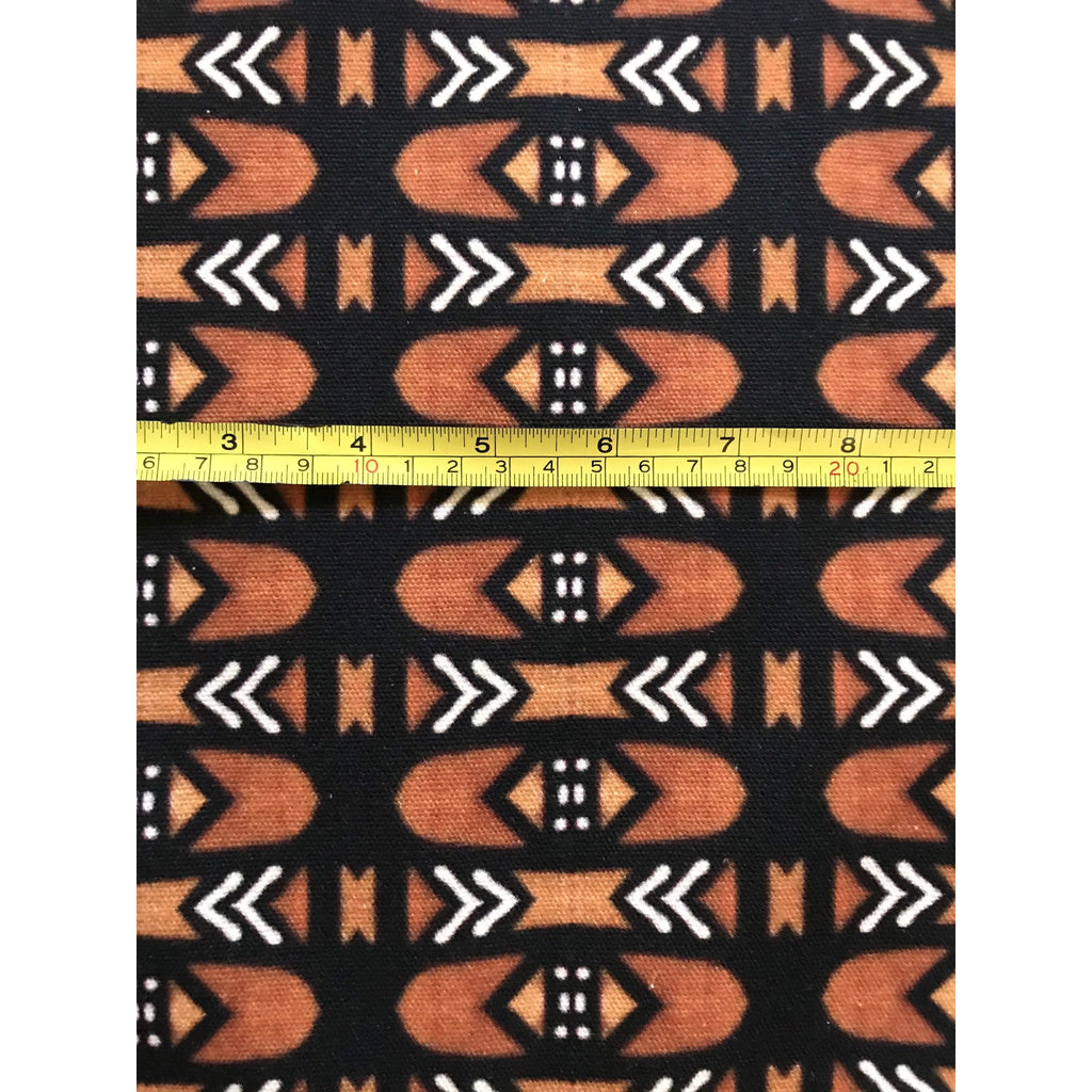 2 Yard African Bogolanfini Upholstery Fabric Heavyweight Cotton for Home Decor Crafts 60 Inch Width