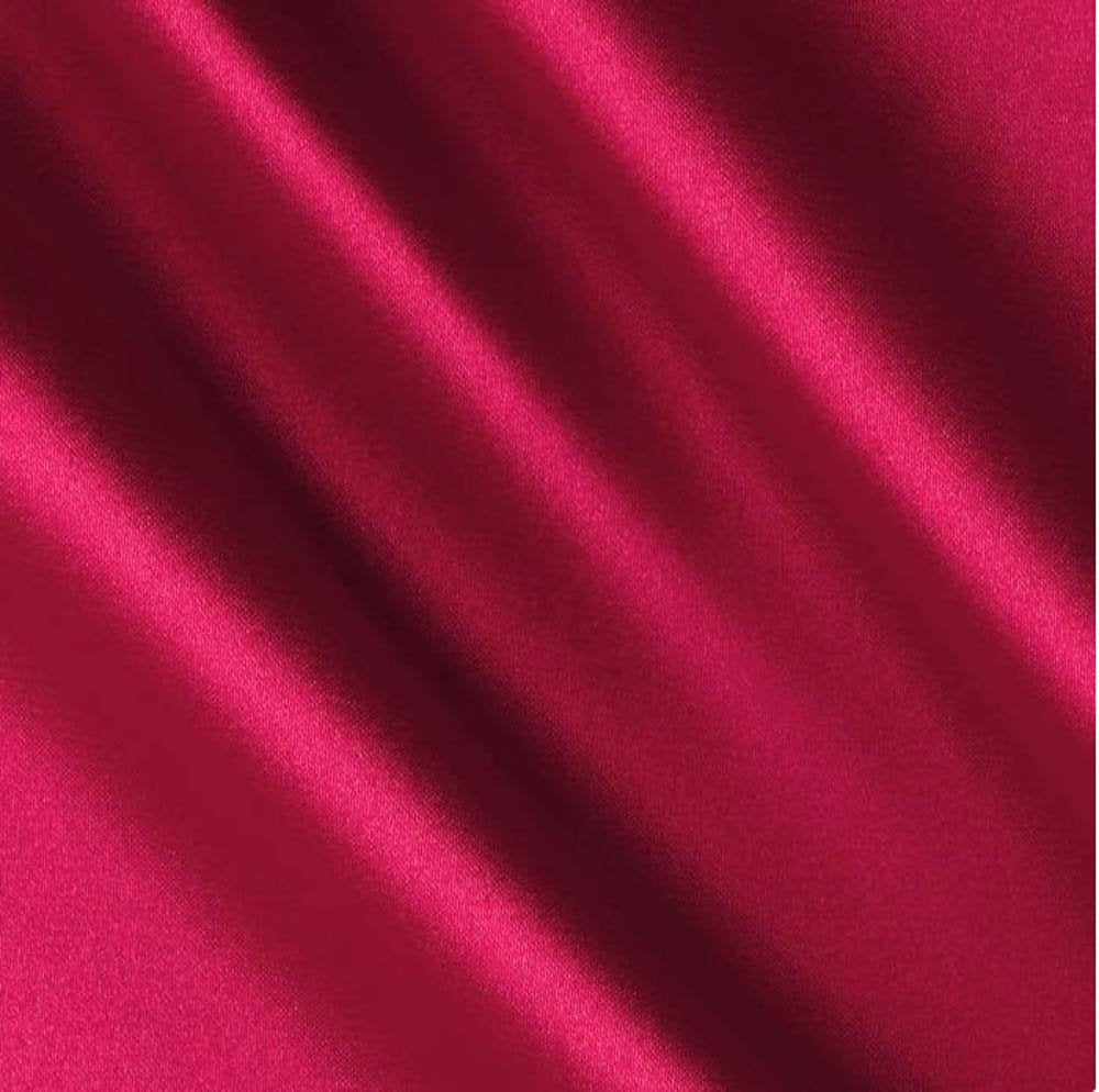 1 Yard Fuchsia Satin Fabric Roll For Wedding Dresses Décor Costumes Upholstery Sewing 60 Inch