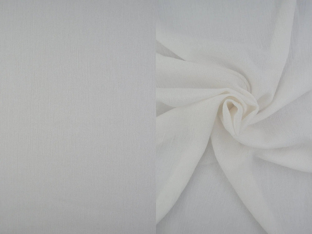 1 Yard Rayon Crepon Solid Woven Fabric Soft Textured Drapery Accent 50/51" Width