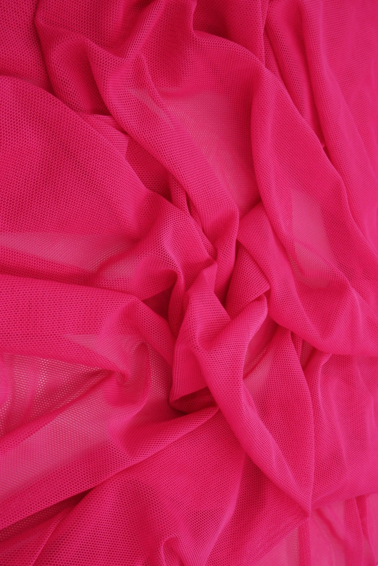 1 Yard Polyester Spandex Mesh Fabric Solid Color Soft Lightweight Stretch 58/60" Width