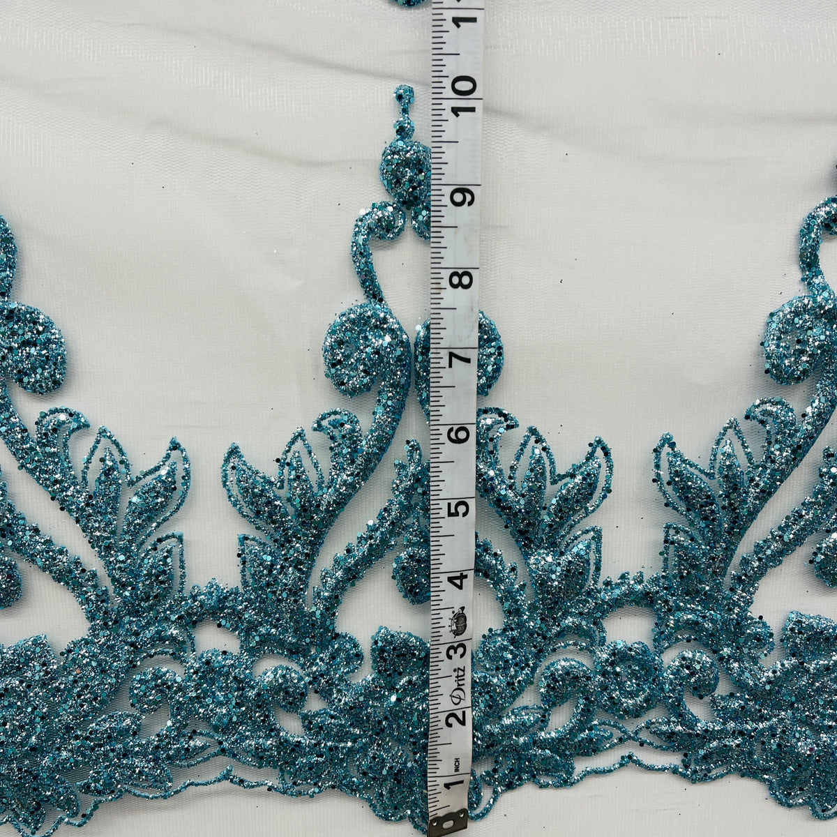 1 Yard Glitter Mesh Fabric 100% Polyester, Sparkling Sheer Lace Material