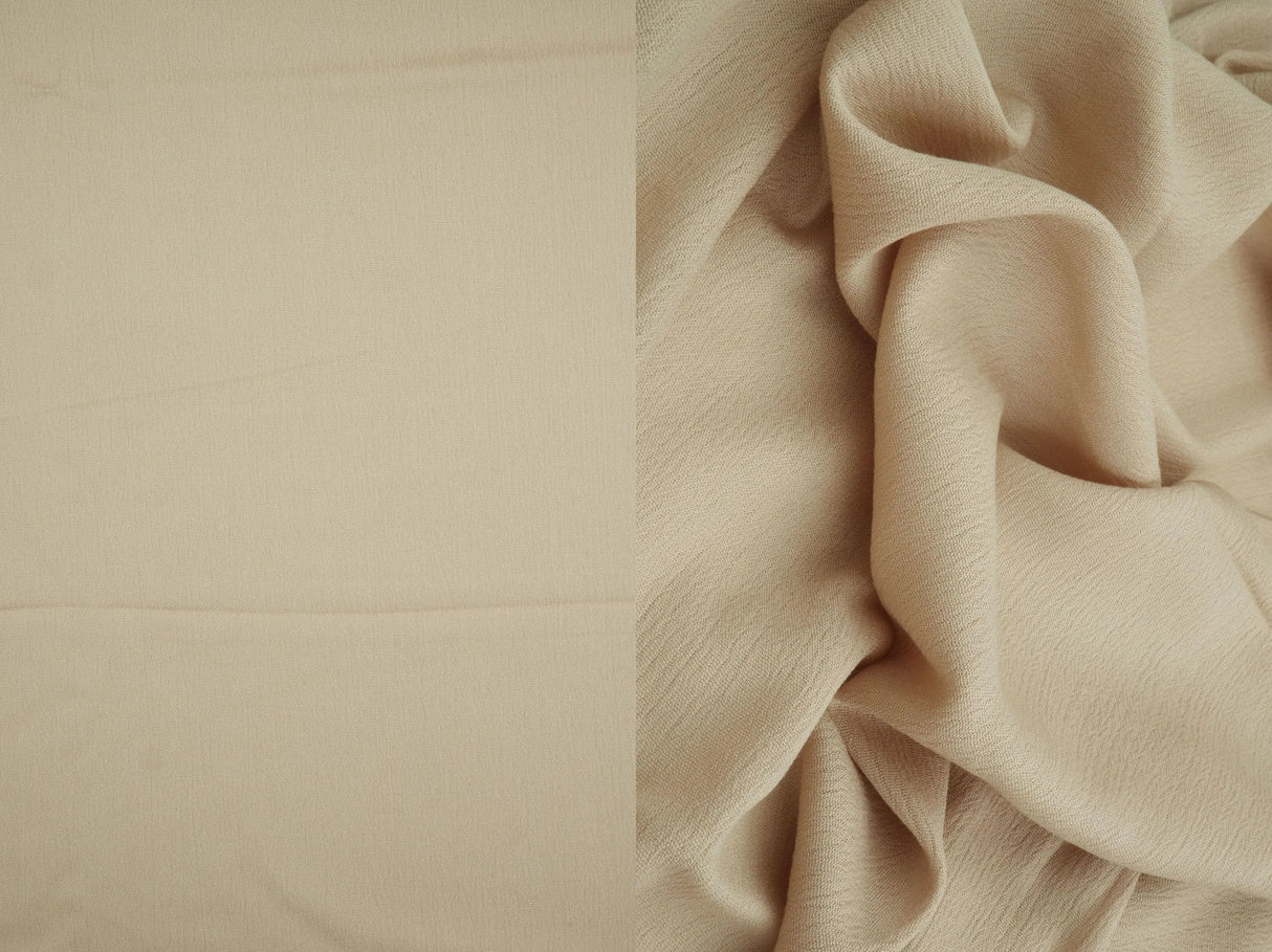 1 Yard Soft Rayon Crepon Fabric Solid Woven Textured Drapery Accent 50/51" Width