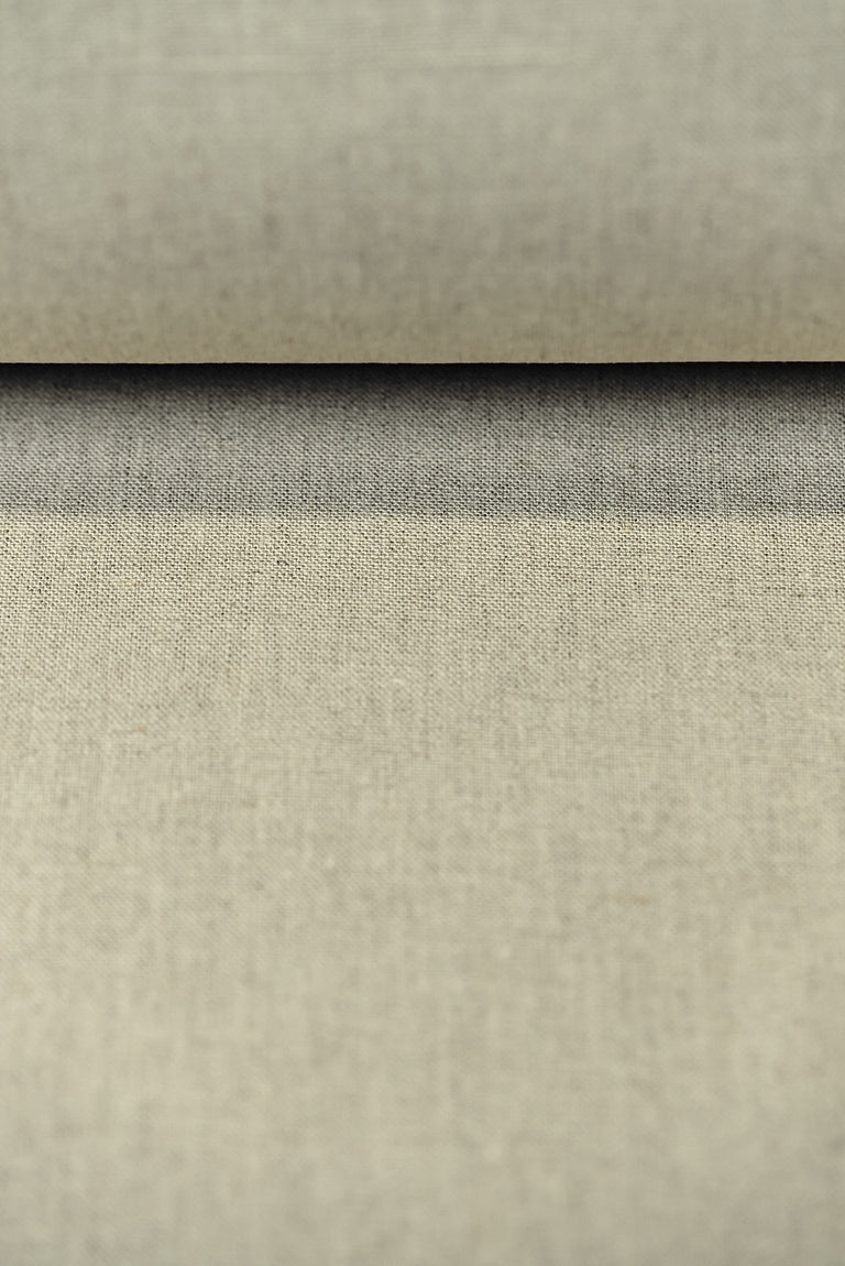 1 Yard Sageish Natural Pure Linen Fabric 7 oz Softened Solid Weave 57 Inch Wide