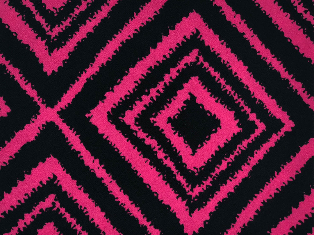 1 Yard Liverpool Knit Geometric Print Fabric for Fashion and Accessories 60 Inches Wide