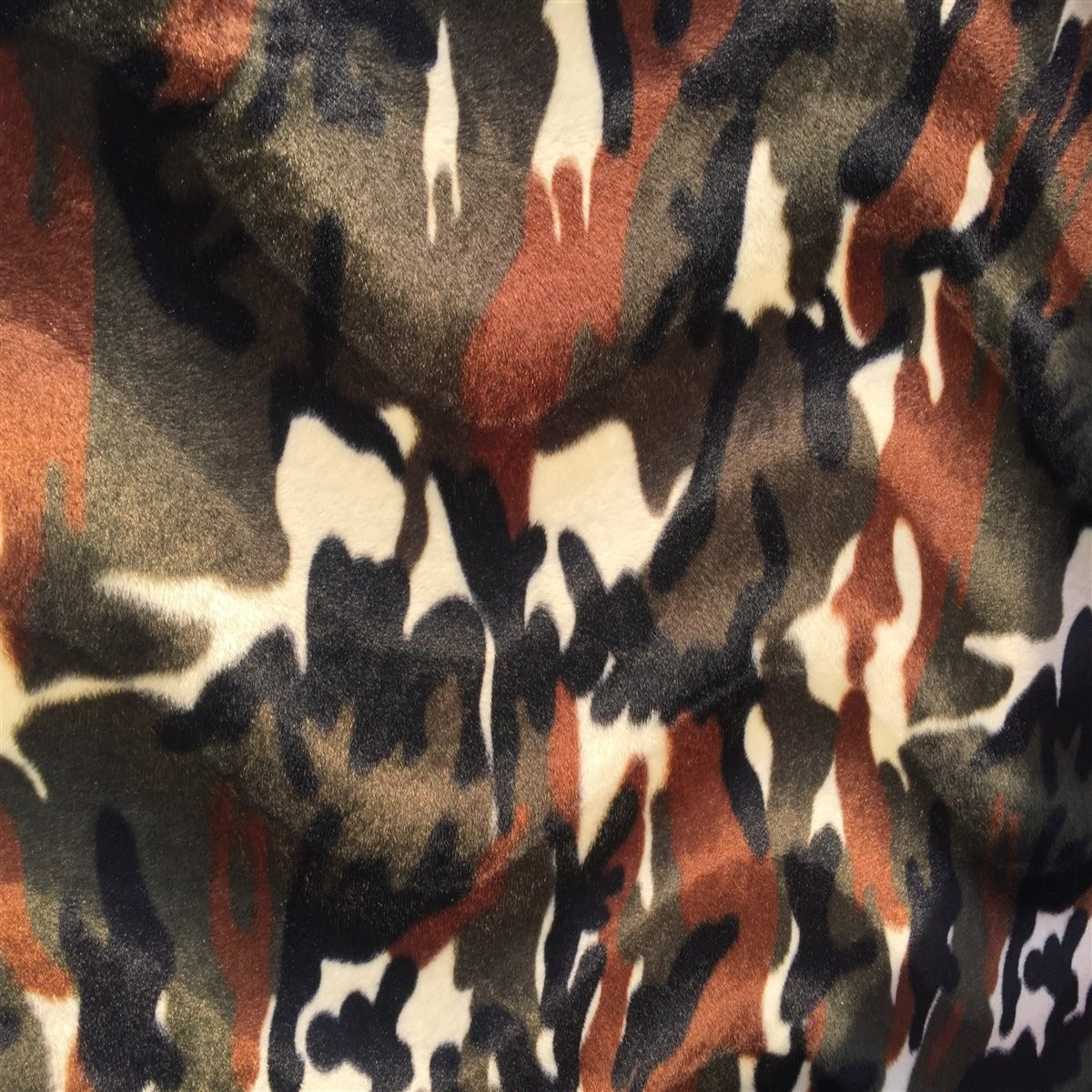 1 Yard Cow Print Velboa Faux Fur 100% Polyester
