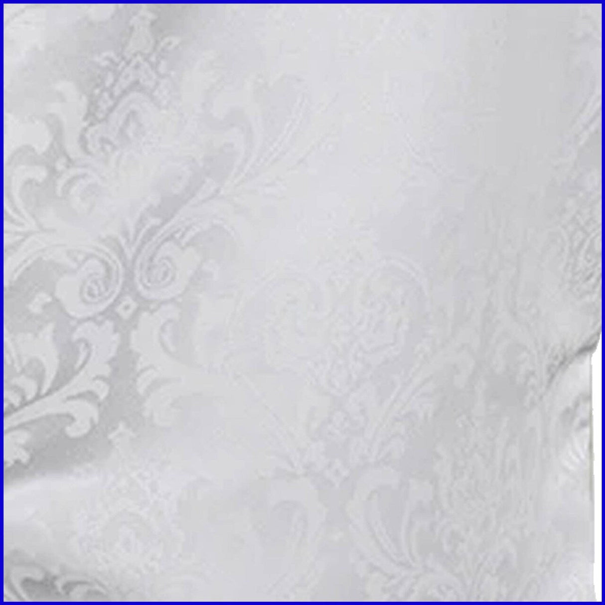 1 Piece White Damask Jacquard Banquet Chair Cover, Elegant Floral Polyester Slipcover for Events