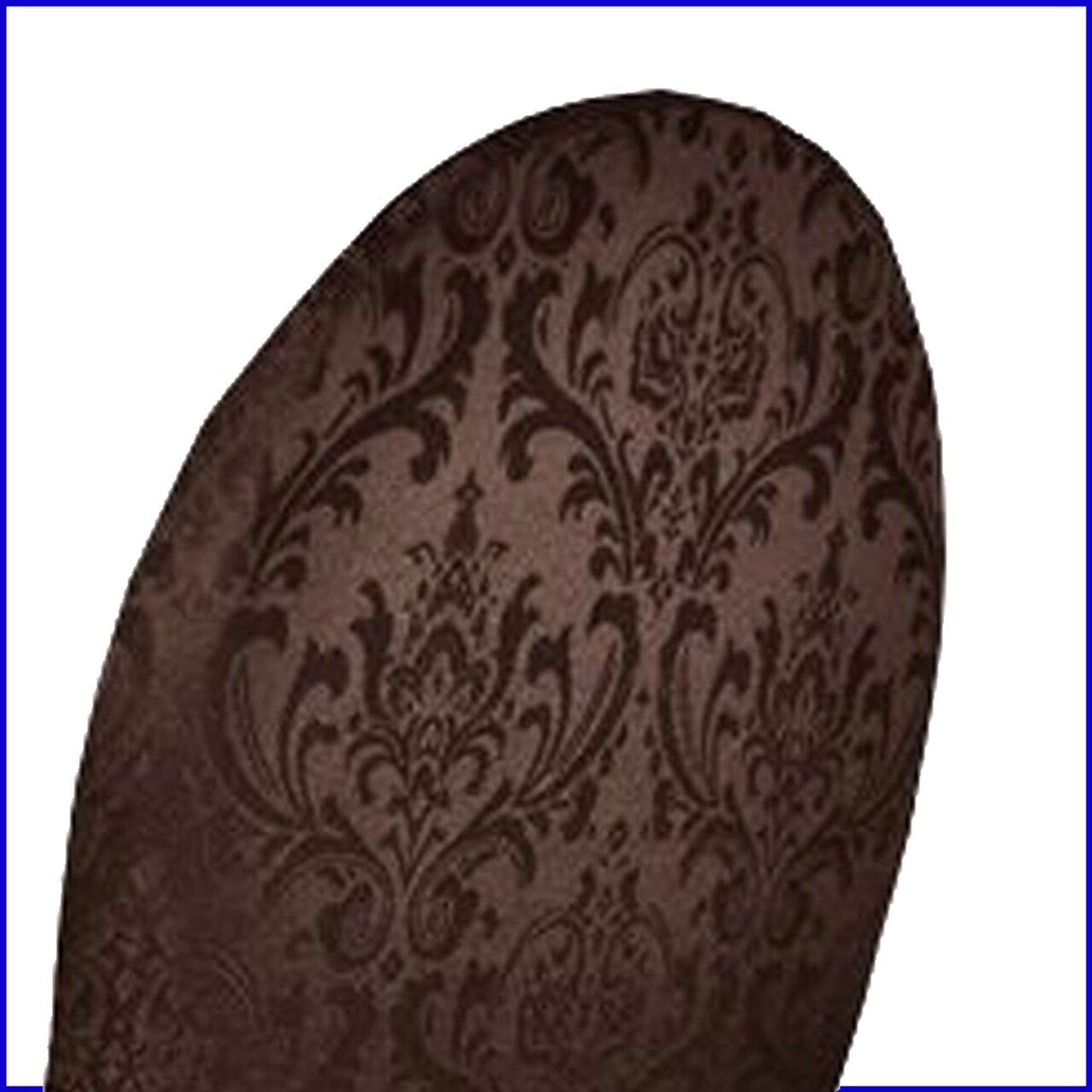 1 Piece Chocolate Floral Damask Jacquard Banquet Skirt Chair Cover, Elegant Polyester Event Seating
