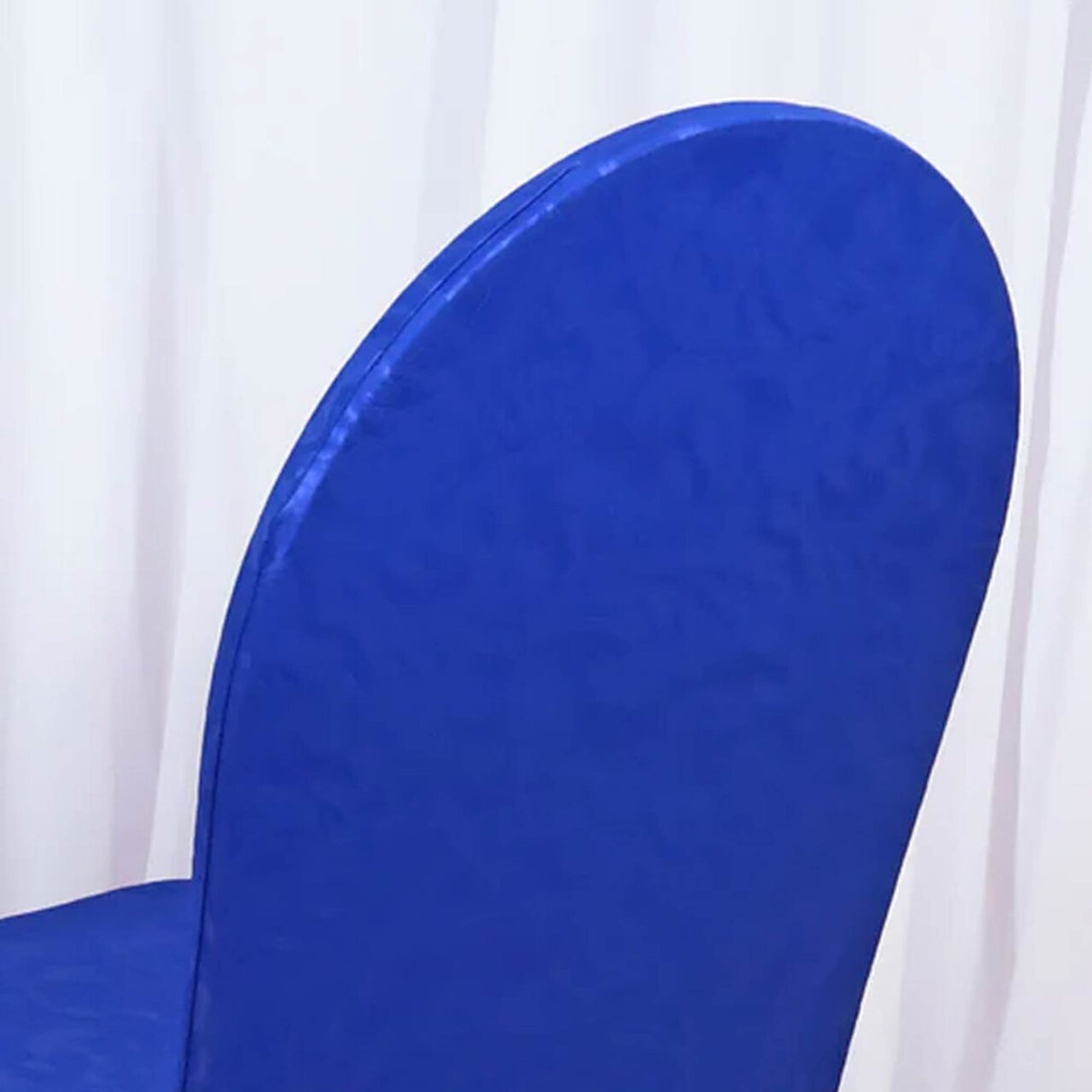 1 Piece Royal Blue Embossed Vintage Spandex Banquet Chair Cover Elegant Event Slipcover
