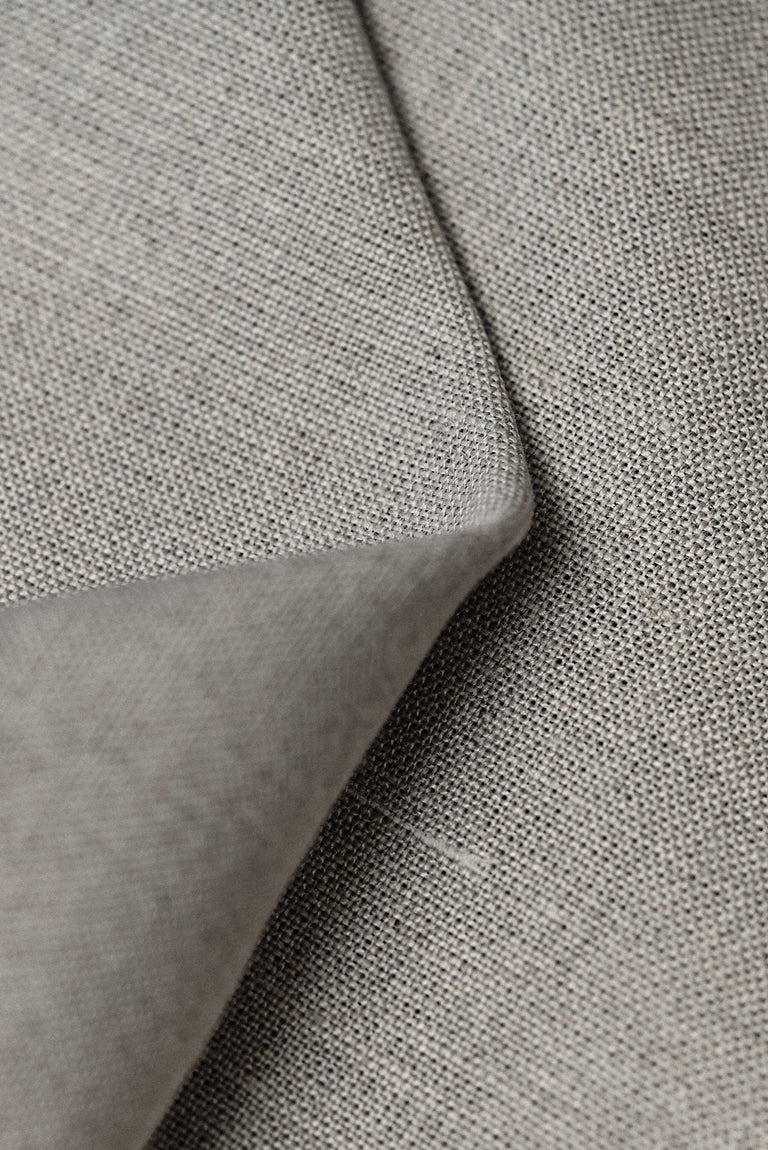 1 Yard Natural Pure Linen Fabric 7 oz Washed Flat Fluffy Weave 58 Inches Wide