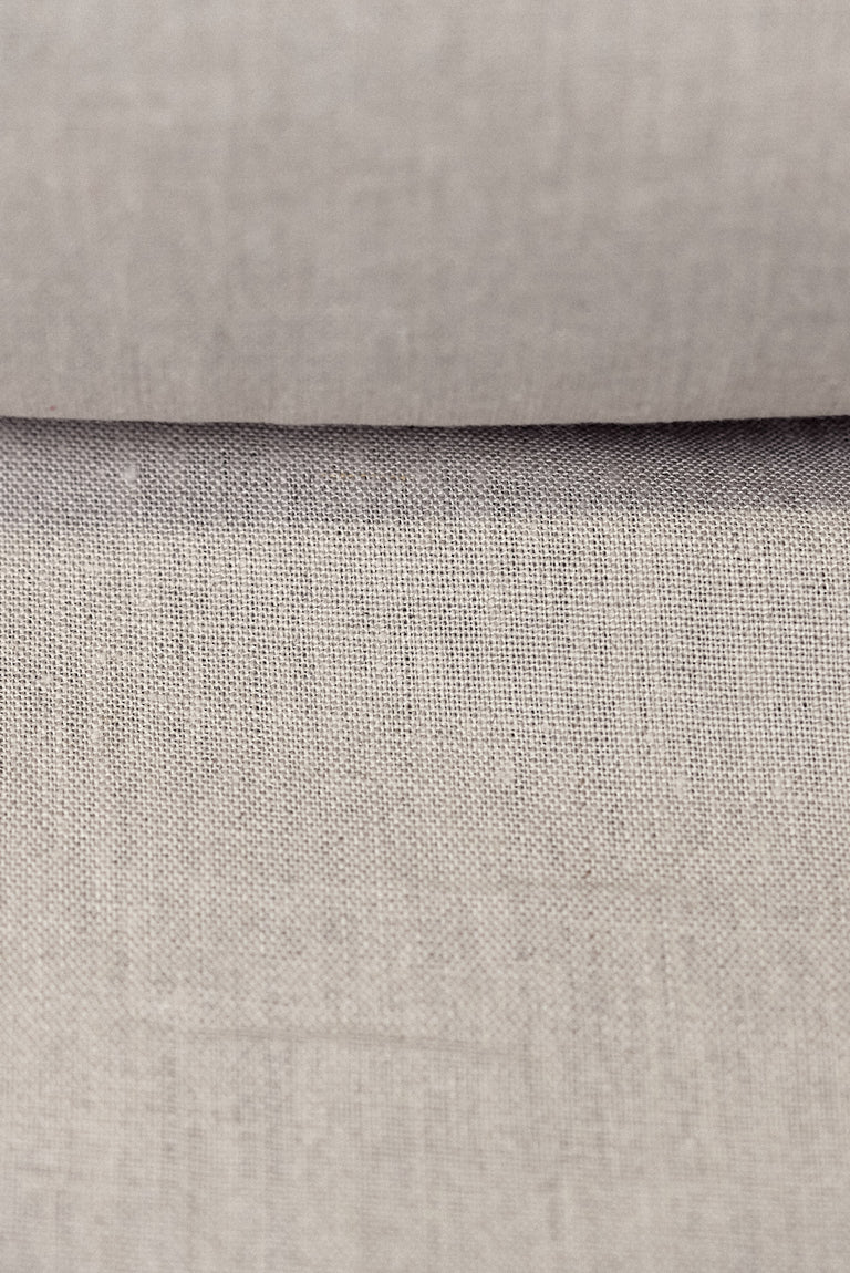 1 Yard Pure Linen Fabric Light Natural Midweight Solid 7 oz 57 Inches Wide