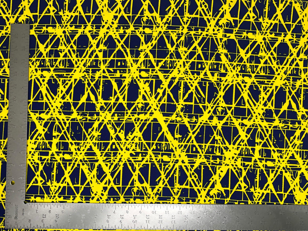 1 Yard Modern Liverpool Knit Geometric Fabric for Dresses, Tops, Costumes, Decor Width 58 60 Inches