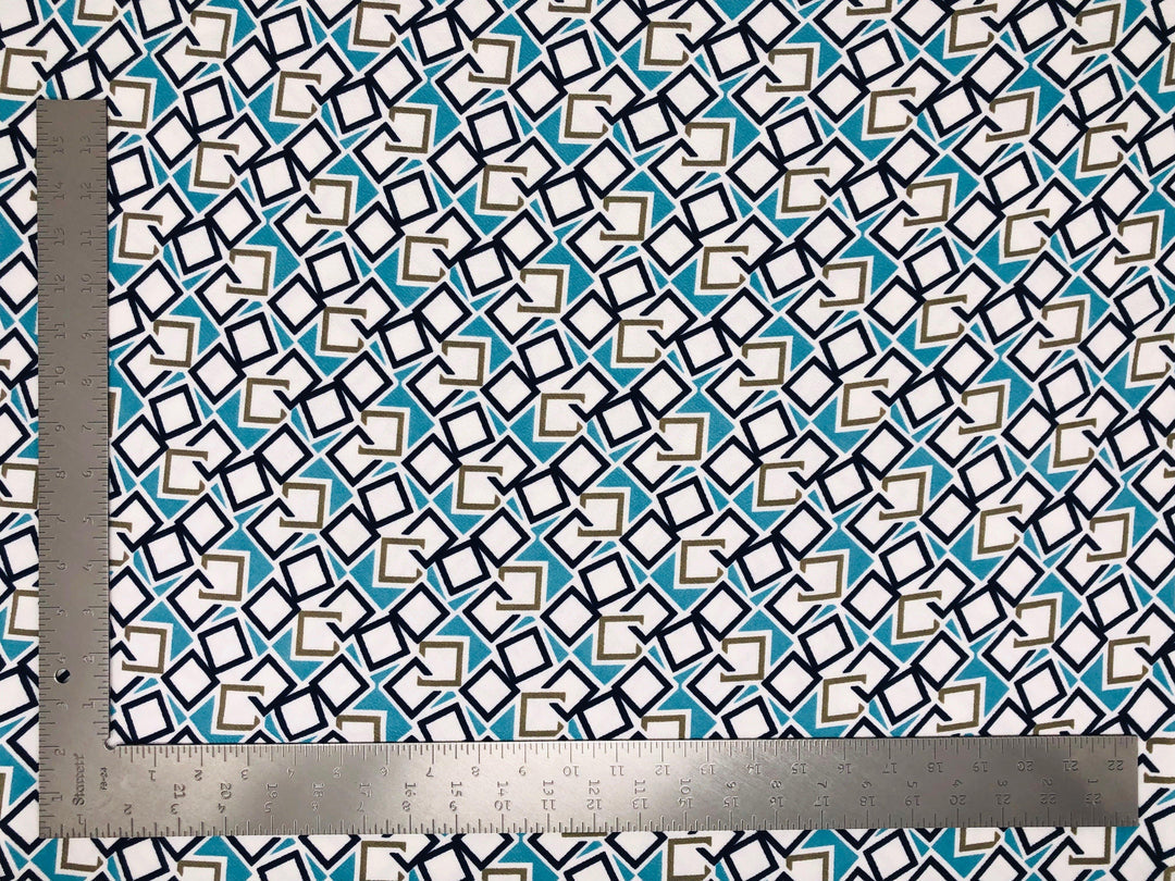 1 Yard Liverpool Knit Geometric Fabric for Dresses, Cardigans, DIY Fashion Projects Width 58 60 Inches