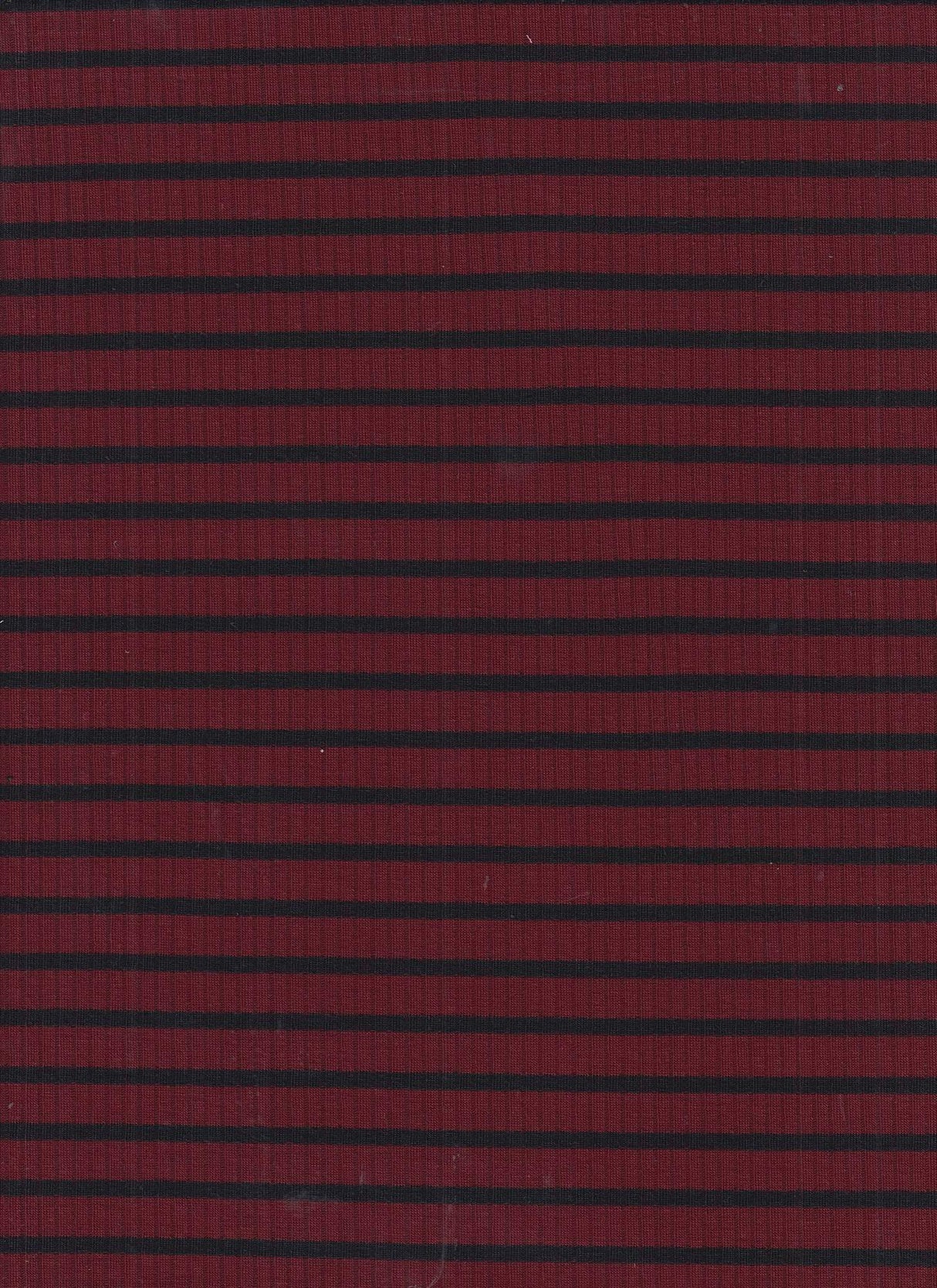 1 Yard 4x2 Rib Stripe Knit Fabric, 52/53'' Wide Polyester Rayon Spandex Blend