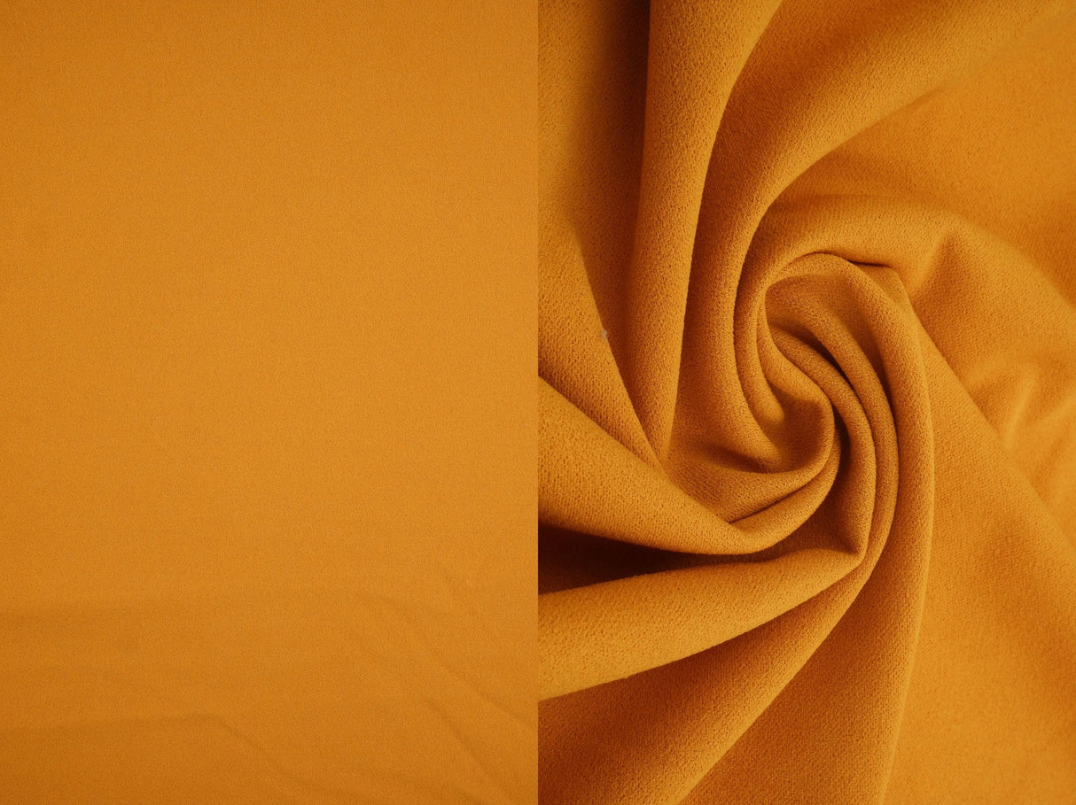 1 Yard Solid Techno Crepe Fabric, Heavy Stretch 58/60" Wide for Apparel