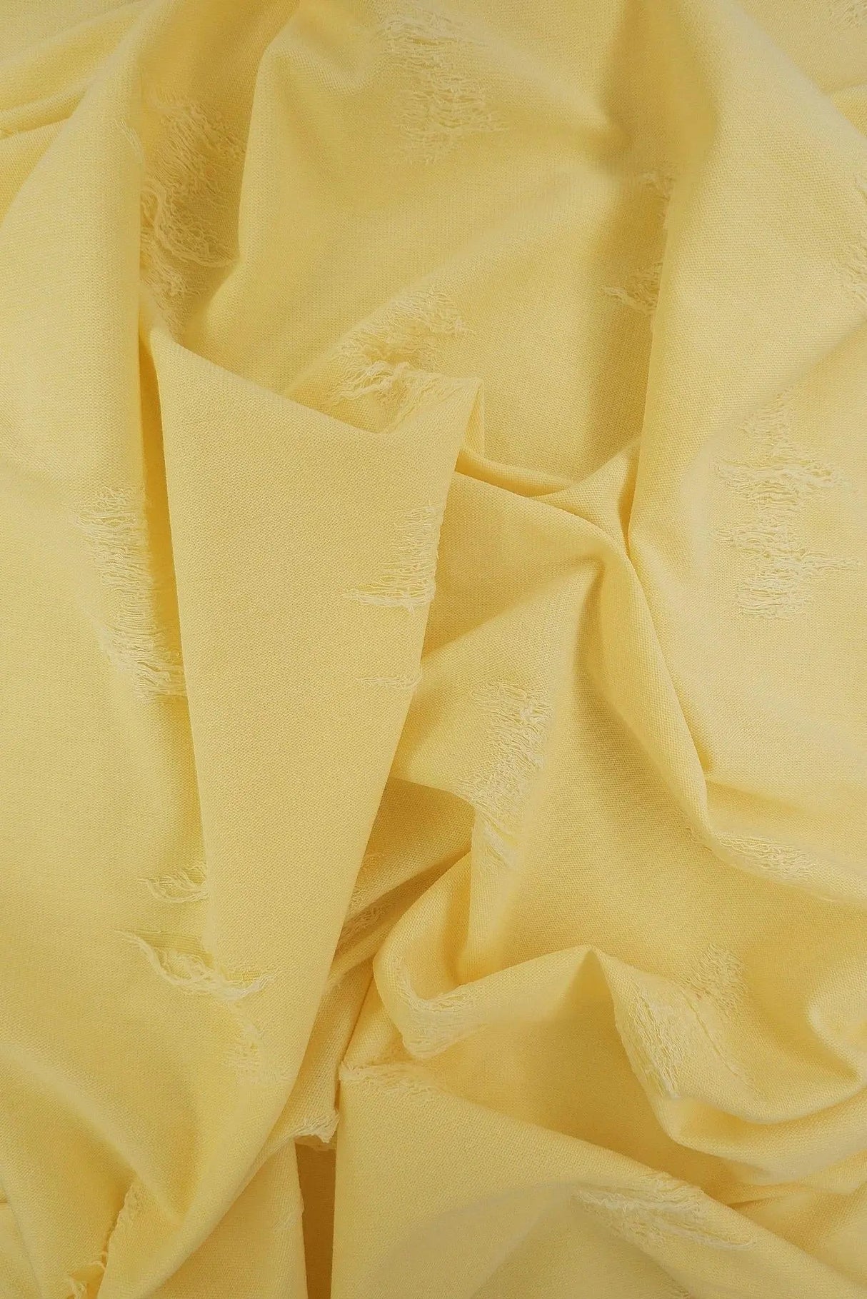 63/65" Double Knit Distressed Jacquard Solid Fabric 25% Cotton 72% Polyester 3% Spandex 180 GSM Yard