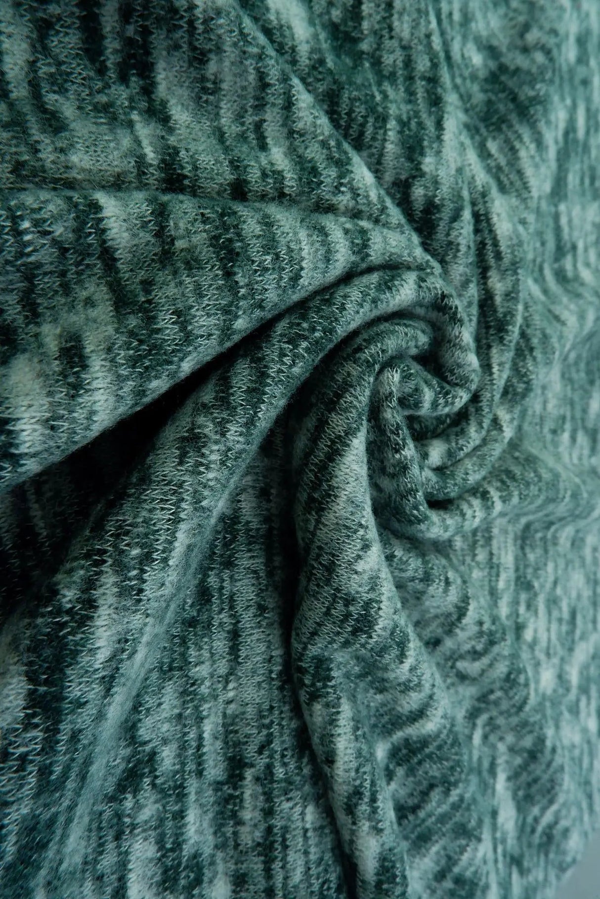 1 Yard Sweater Melange Brushed Solid Knit Fabric, 58/60'' Wide Rayon Polyester Spandex Blend