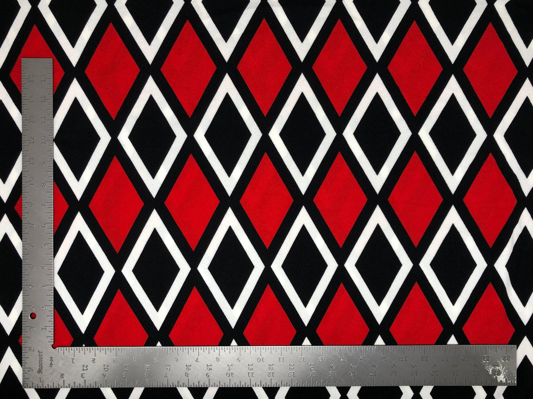 1 Yard Bold Liverpool Knit Geometric Fabric for Apparel, Crafts, and Accessories Width 58 60 Inches