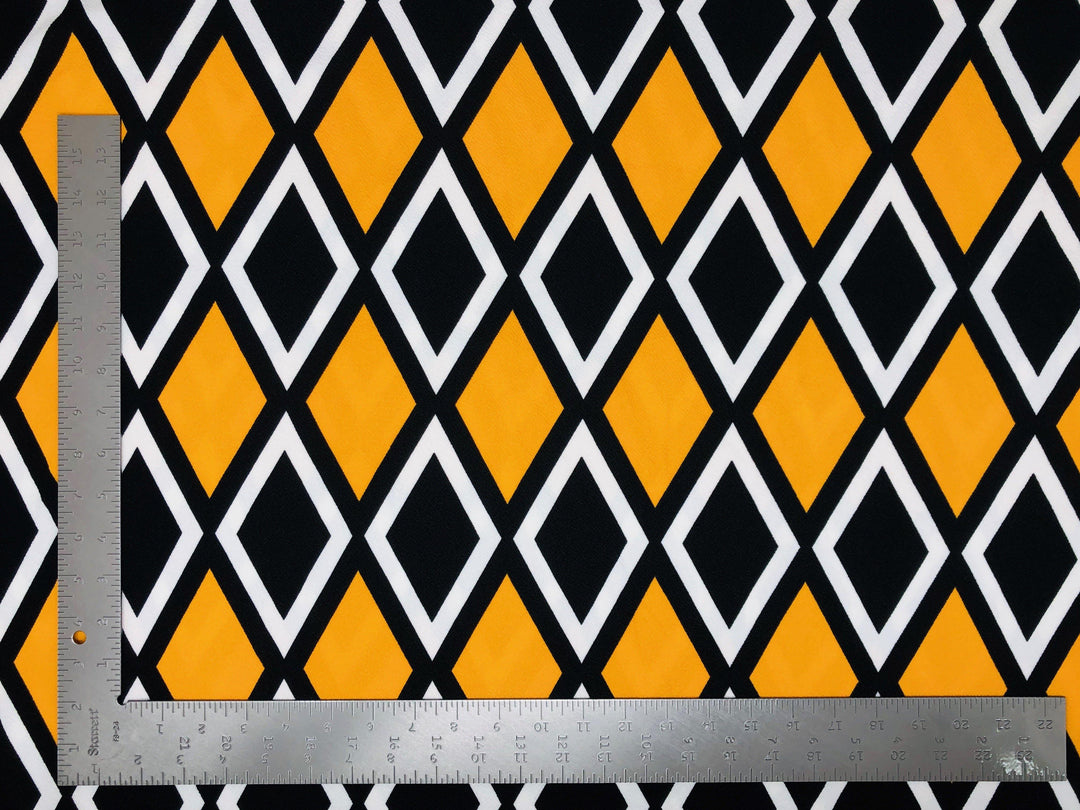 1 Yard Bold Liverpool Knit Geometric Fabric for Apparel, Crafts, and Accessories Width 58 60 Inches