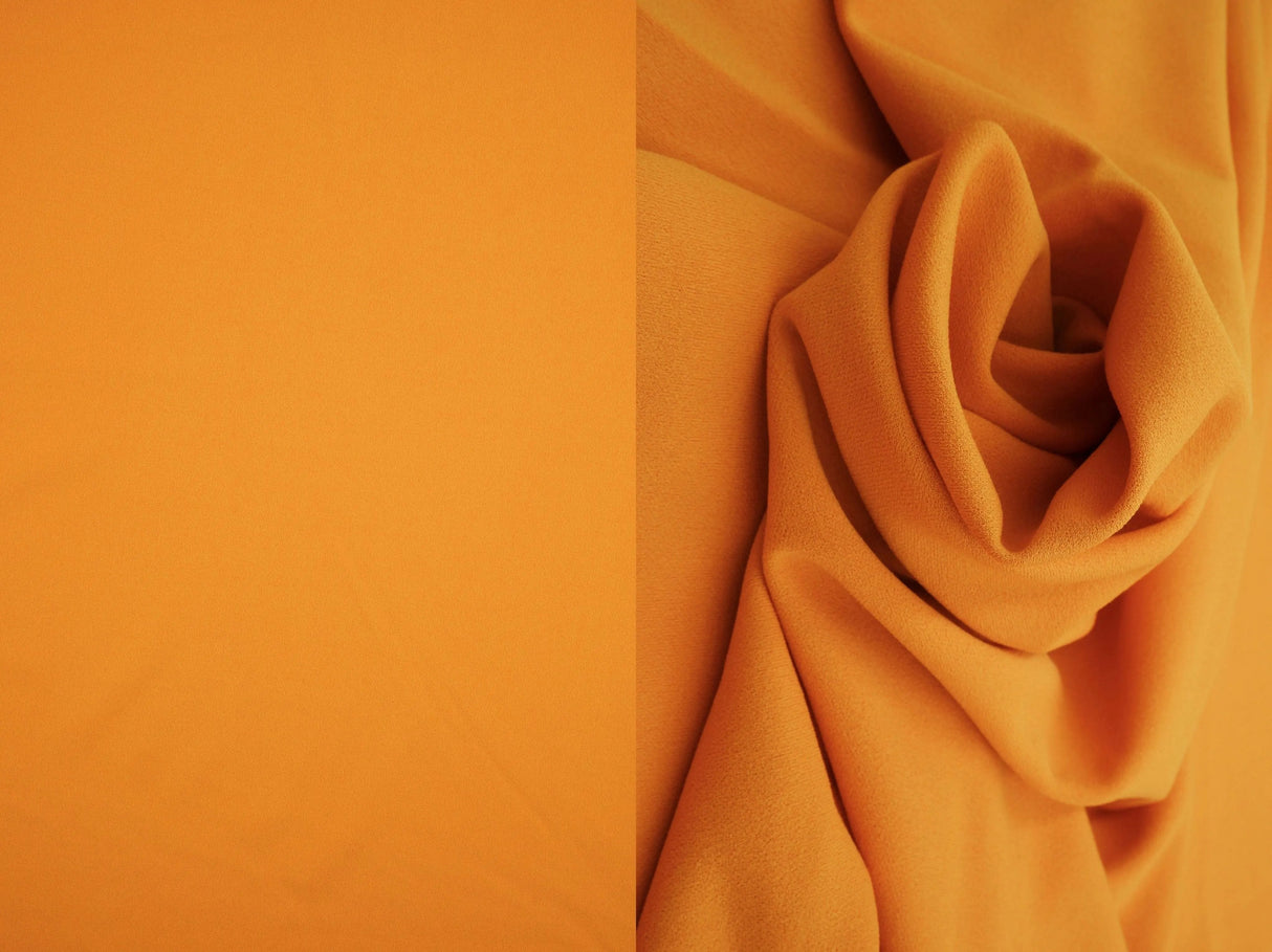 1 Yard Solid Techno Crepe Fabric, Heavy Stretch 58/60" Wide for Apparel