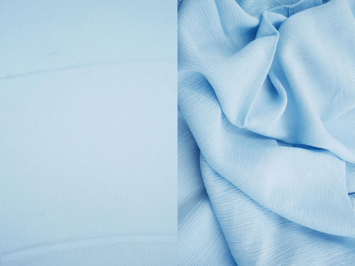 1 Yard Rayon Crepon Solid Woven Fabric Textured Soft Drapery Accent 50/51" Width