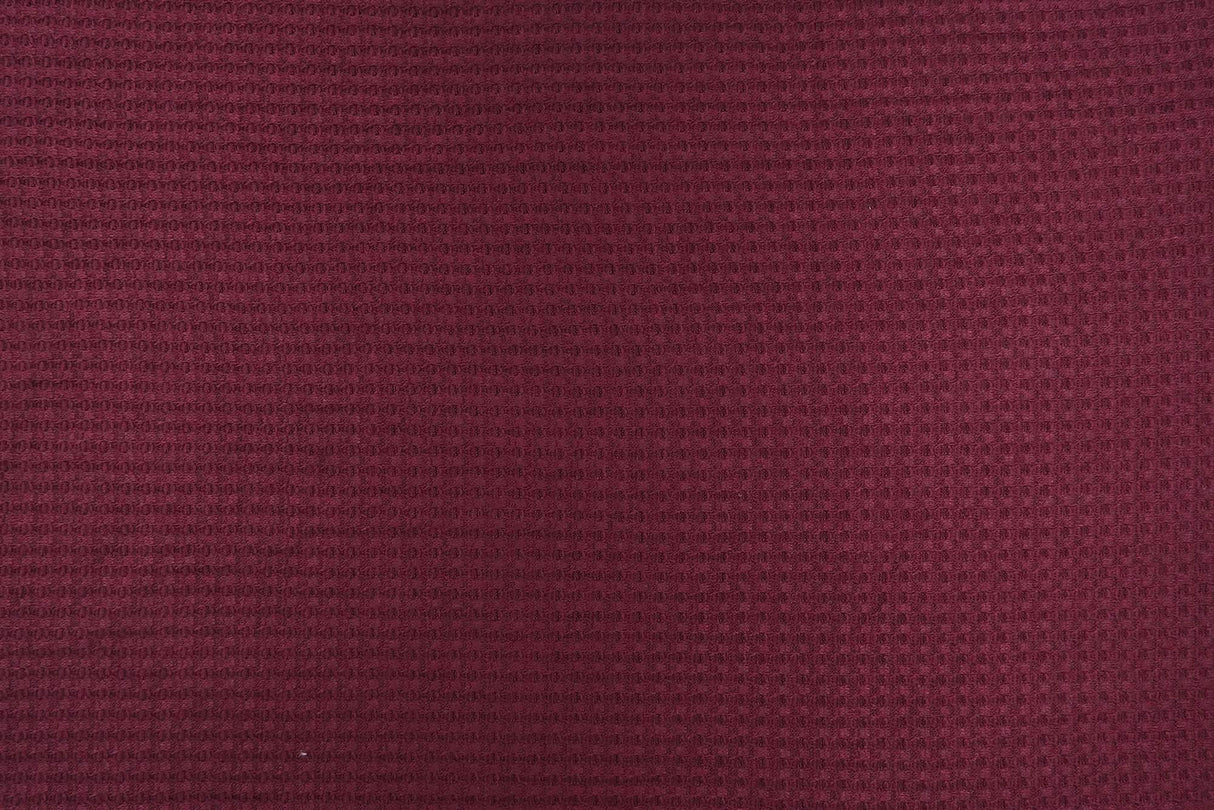 Waffle Solid Knit Fabric 1 Yard Soft Stretch Textured Material 58/60" Wide