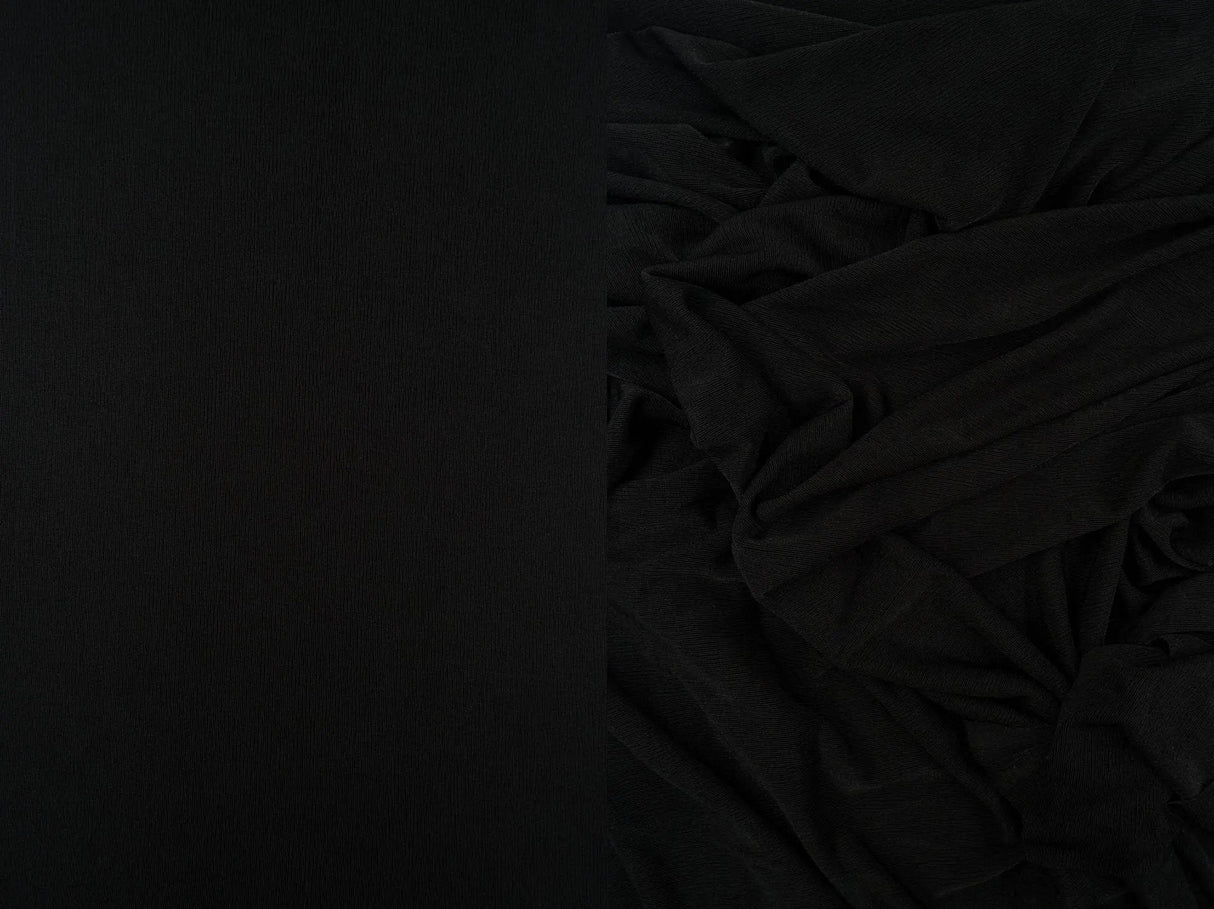 1 Yard Slinky Rib 1x1 Solid Knit Fabric 240 GSM, 52/54'' Wide Polyester Spandex Blend