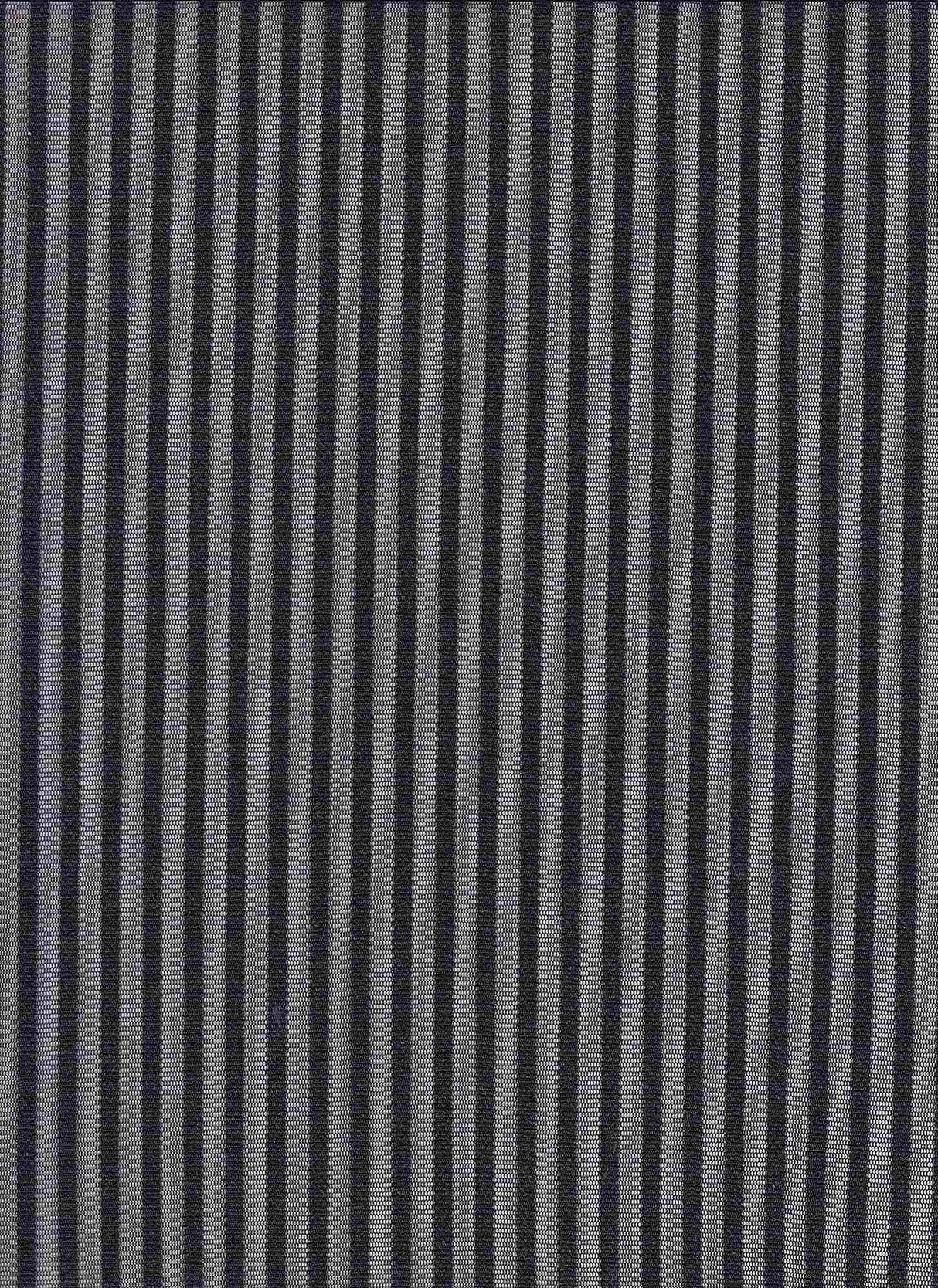 1 Yard Polyester Mesh Fabric Vertical Stripe Print Lightweight Soft Stretch 58/60" Width
