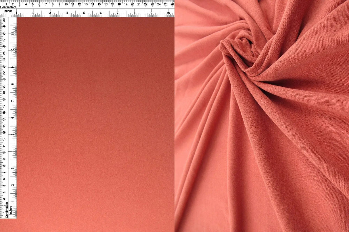 1 Yard Polyester Spandex DTY Brushed Solid Knit Fabric 58/60'' Width