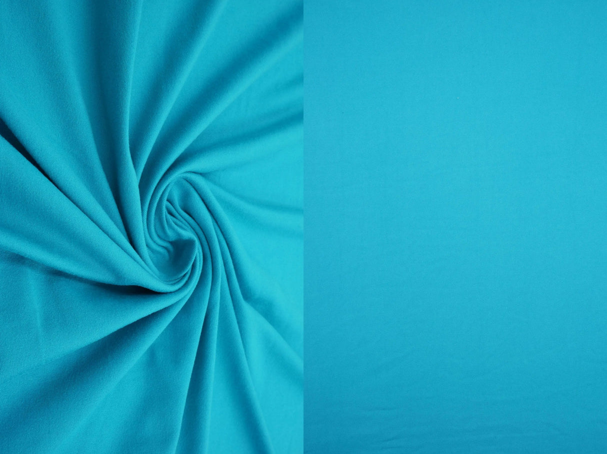 1 Yard DTY Brushed Solid Knit Fabric, 58/60'' Wide Polyester Spandex Blend
