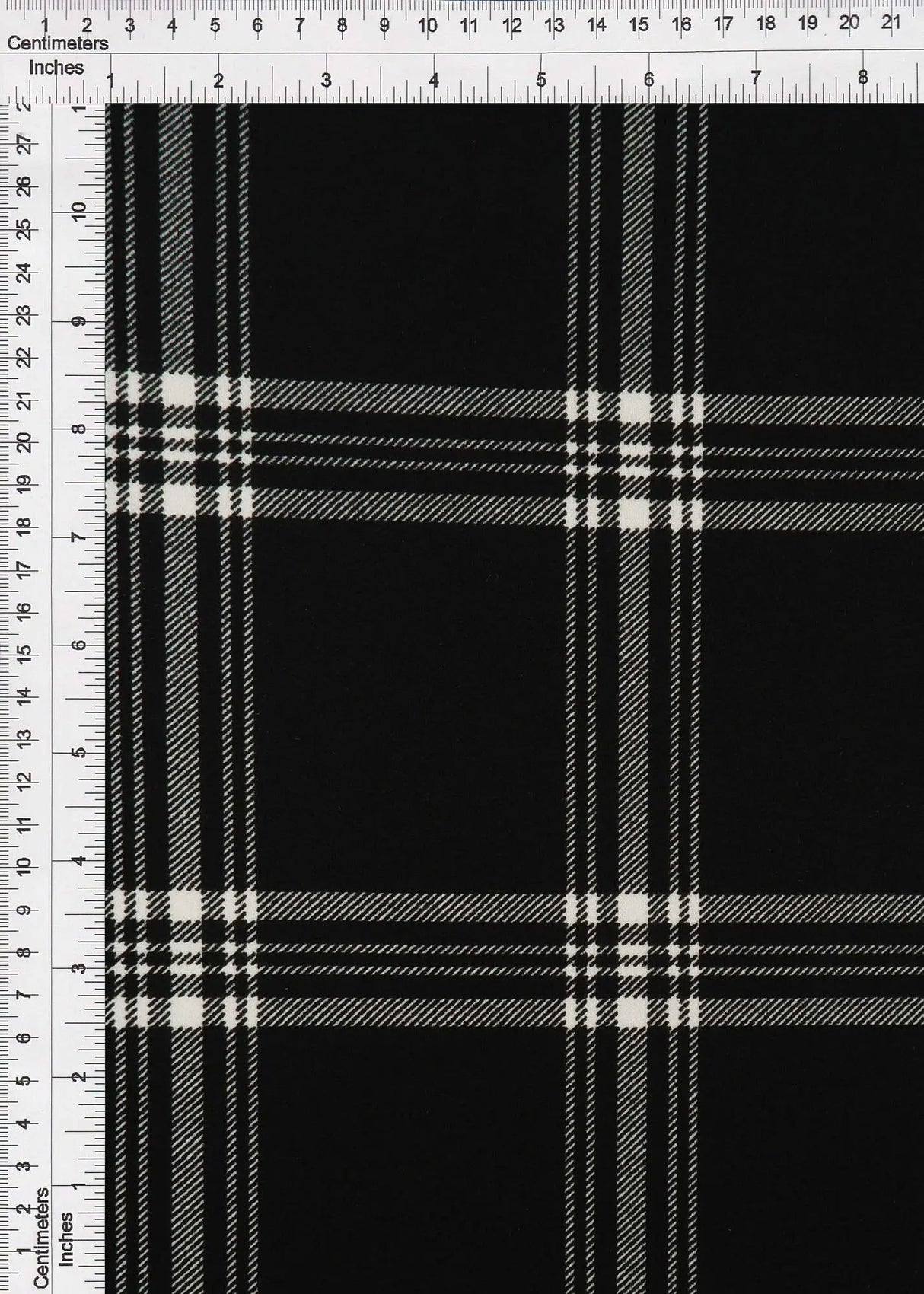 1 Yard Techno Crepe Plaid Print Fabric 220 GSM Polyester Spandex Blend 58/60" Width