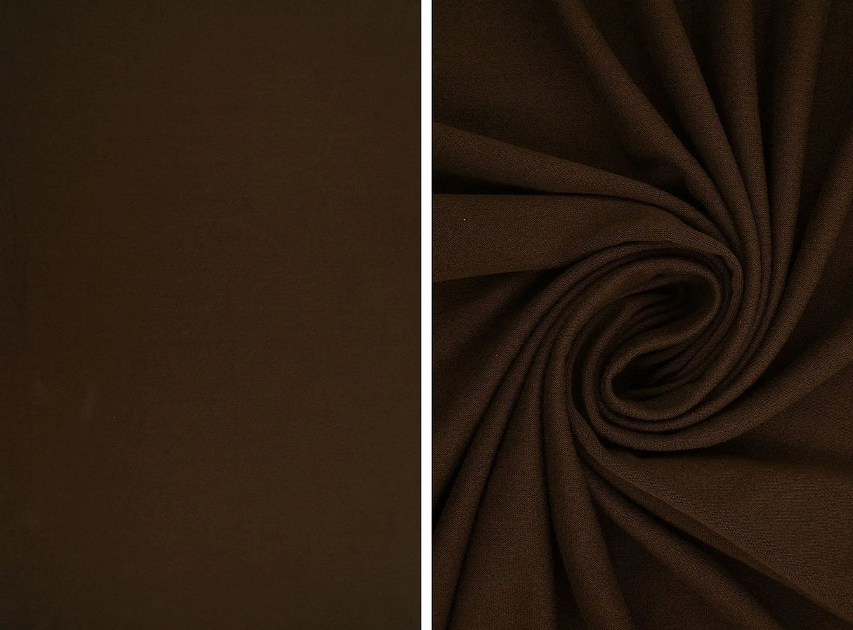 1 Yard DTY Brushed Solid Knit Fabric, 58/60'' Wide Polyester Spandex Blend