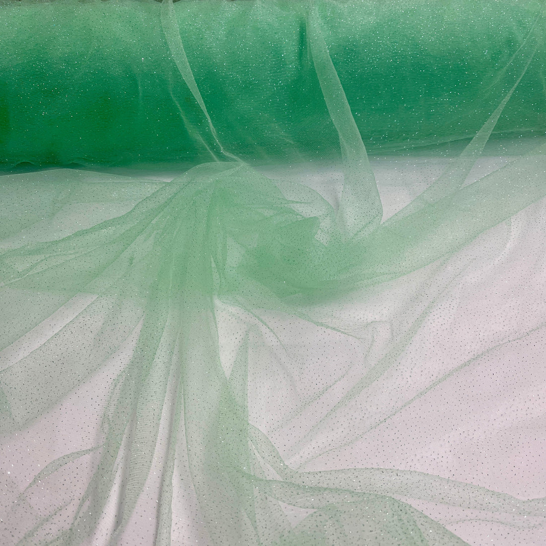 1 Yard 60" Wide Glitter Mesh Fabric Perfect for Bridal, Quinceanera & Dance Costumes