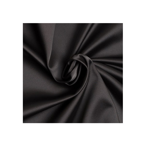 1 Yard Black Stretch Satin Fabric Special Occasion Costumes 48 Inches Width