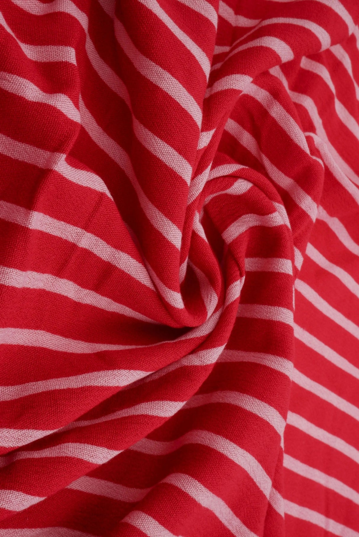 1 Yard Rayon Crepon Wash Vertical Stripe Yarn Dyed Woven Fabric Lightweight 51/52" Width
