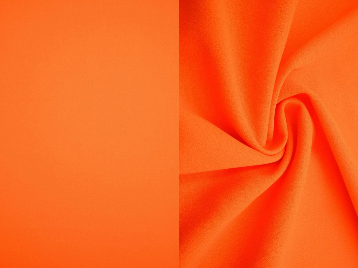 1 Yard Solid Techno Crepe Fabric, Heavy Stretch 58/60" Wide for Apparel