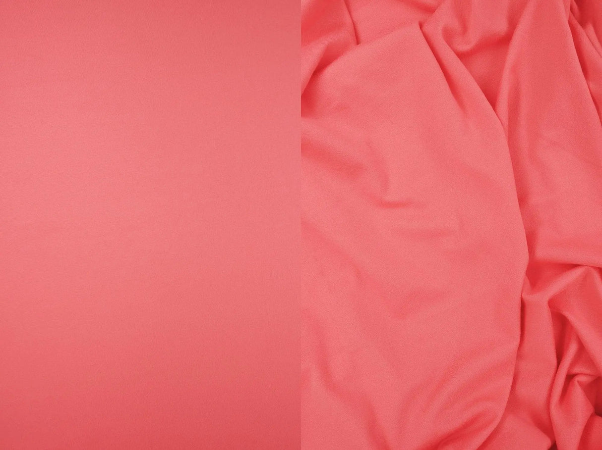 1 Yard Solid DTY Brushed Knit Fabric, 58/60'' Wide Polyester Spandex Blend