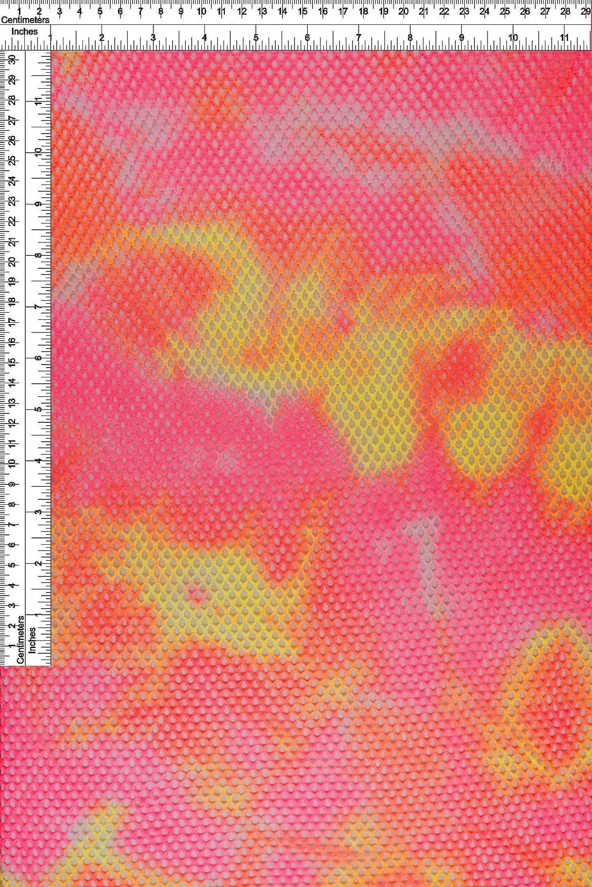 1 Yard Fishnet Tie Dye Mesh Fabric, 58/59'' Wide Polyester Spandex Blend