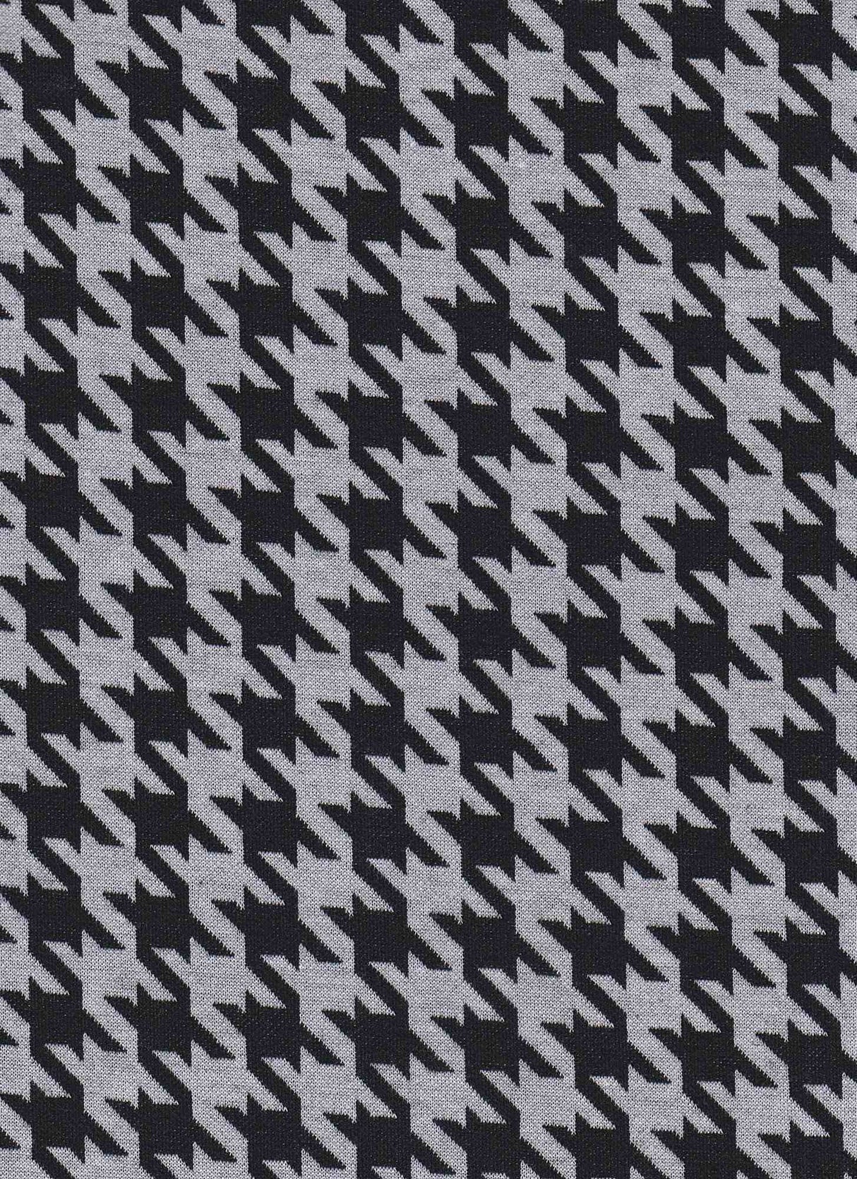 Herringbone Knit Jacquard Houndstooth Fabric Stretch Polyester Spandex 58/60 Inches Wide