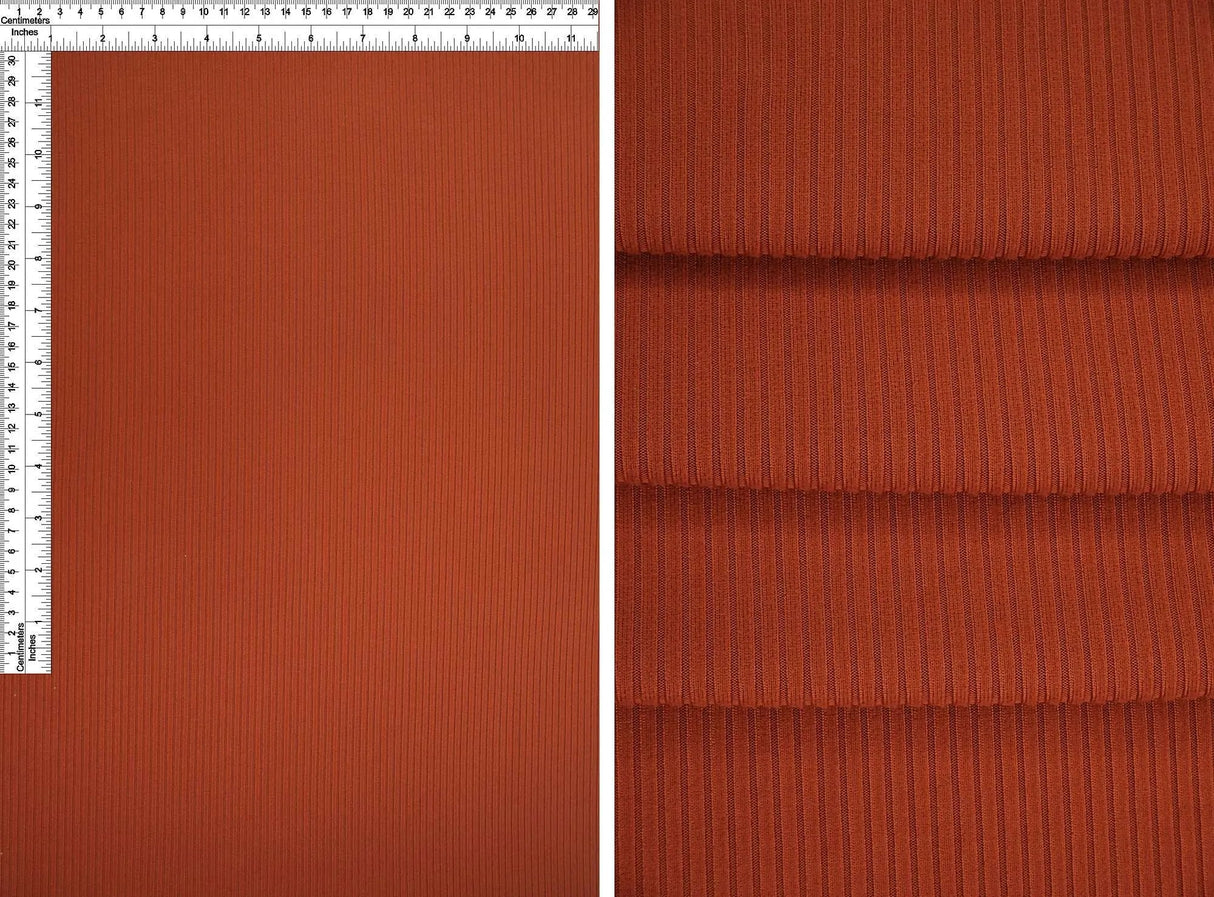 1 Yard 4x2 Yummy Rib Solid Knit Fabric, 58/60'' Wide Polyester Spandex Blend