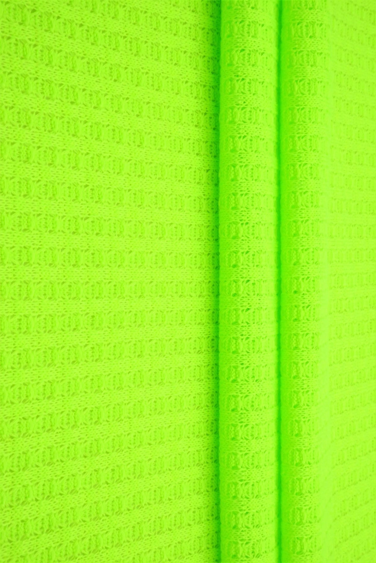 1 Yard Waffle Solid Knit Fabric, 58/60'' Wide Polyester Rayon Spandex Blend