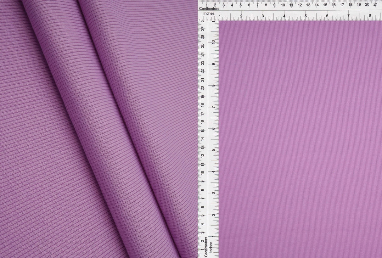 1 Yard 2x1 Solid Rib Knit Fabric, 54/56? Wide Polyester Spandex Blend