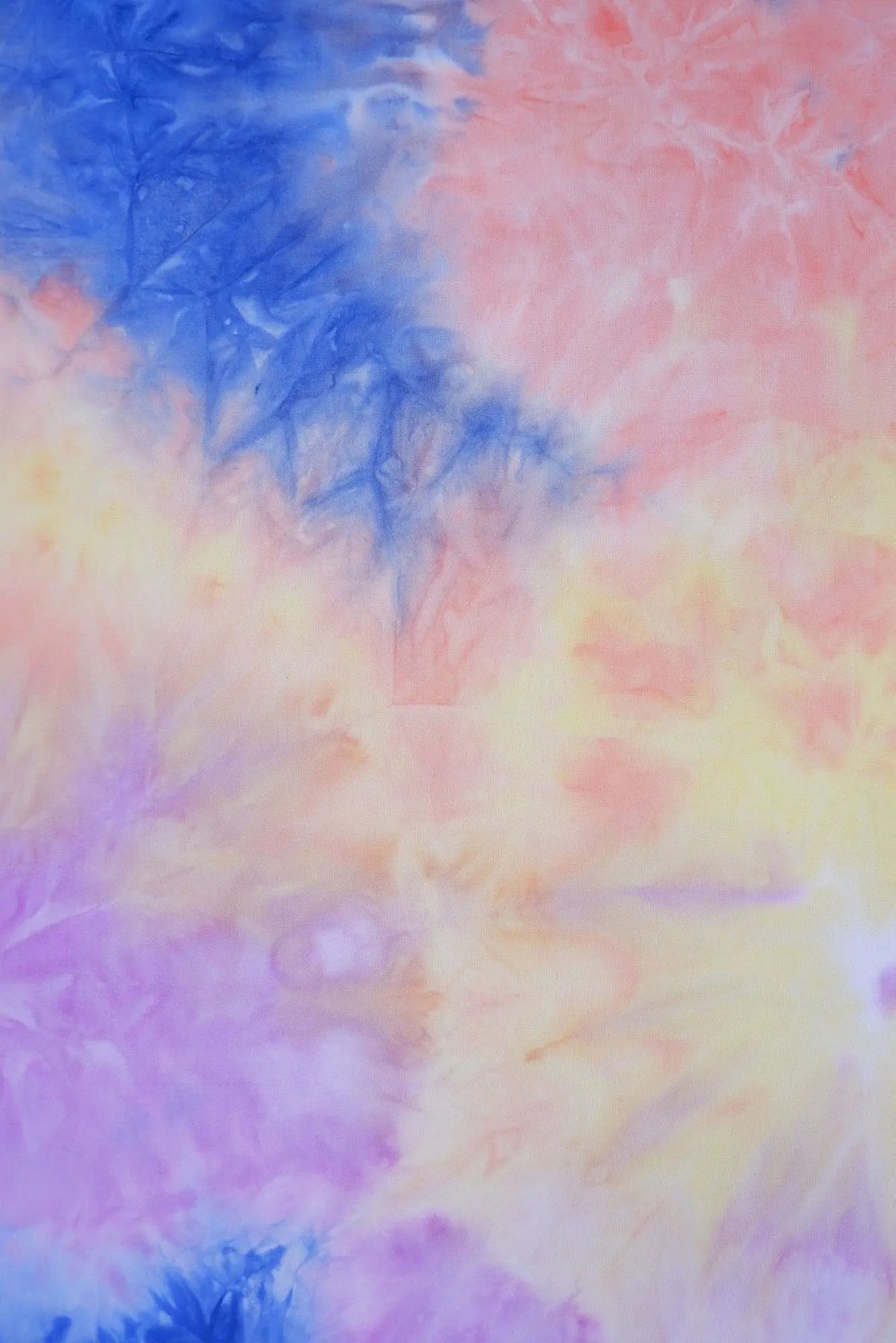 1 Yard DTY Brushed Tie-Dye Knit Fabric, 58/60'' Wide Polyester Spandex Blend