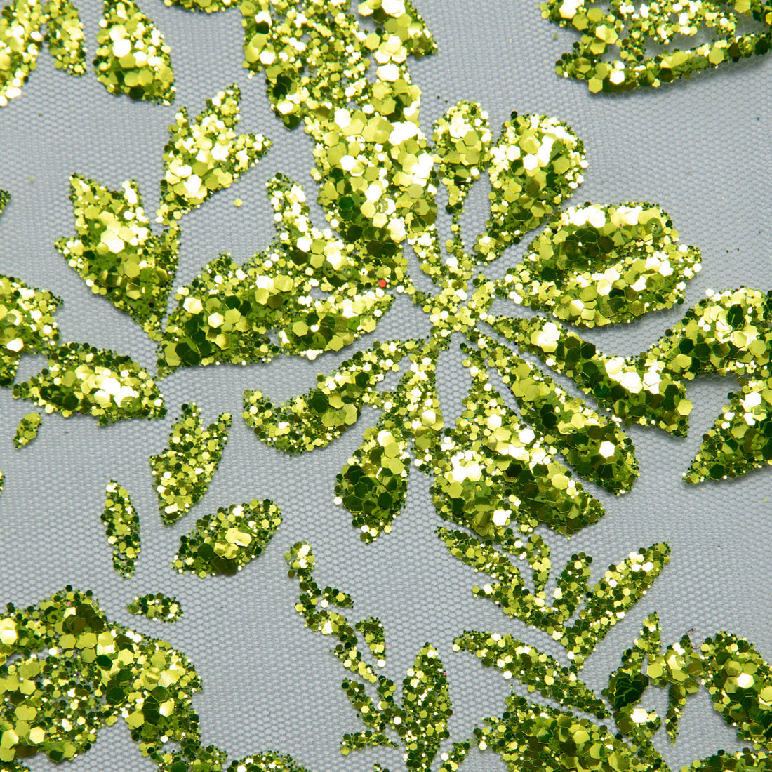 1 Yard 58" Tulle Lace Fabric with Floral Glitter Elegant Mesh Material for Fashion & Crafts