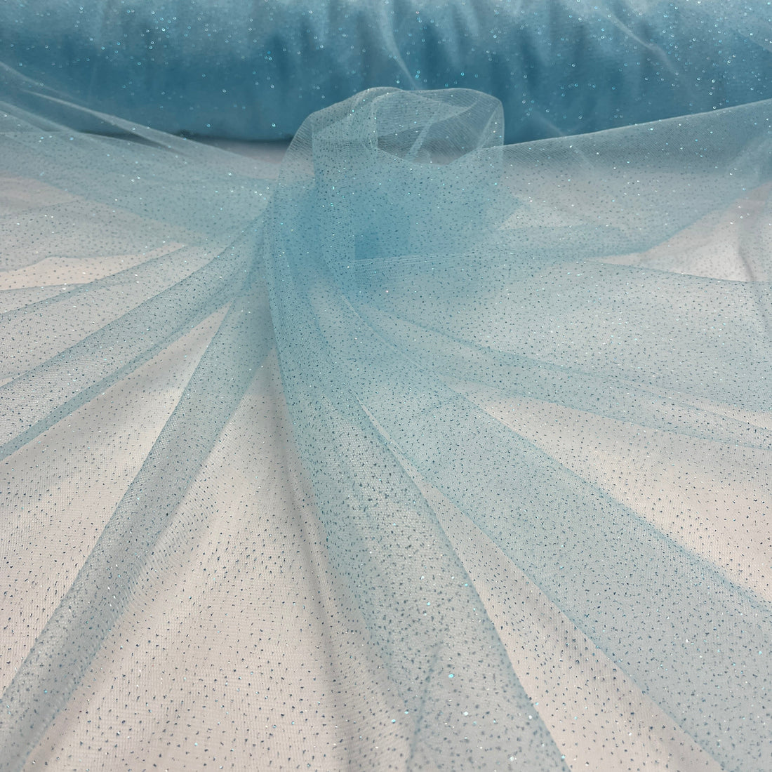 1 Yard 60" Wide Glitter Mesh Fabric Perfect for Bridal, Quinceanera & Dance Costumes