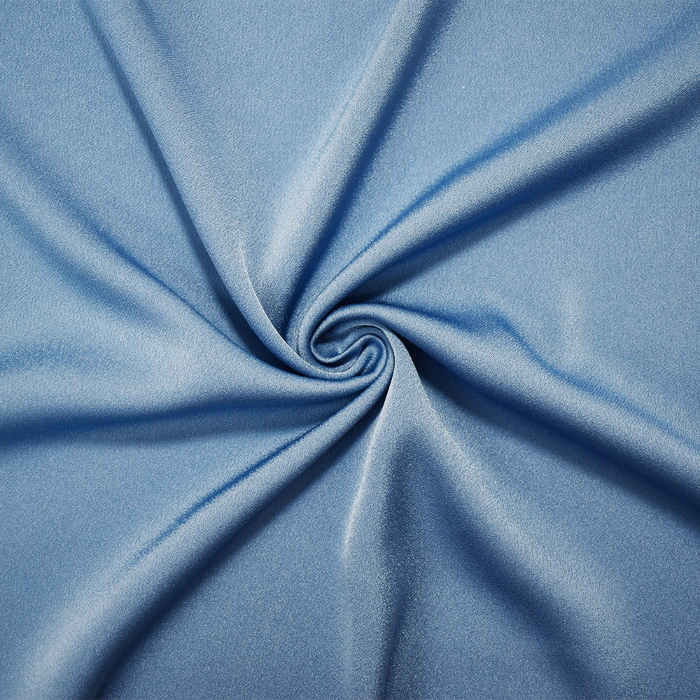 1 Yard Celestial Blue Triacetate Poly Crepe Back Satin Fabric Apparel Dressmaking 54 Inches Width