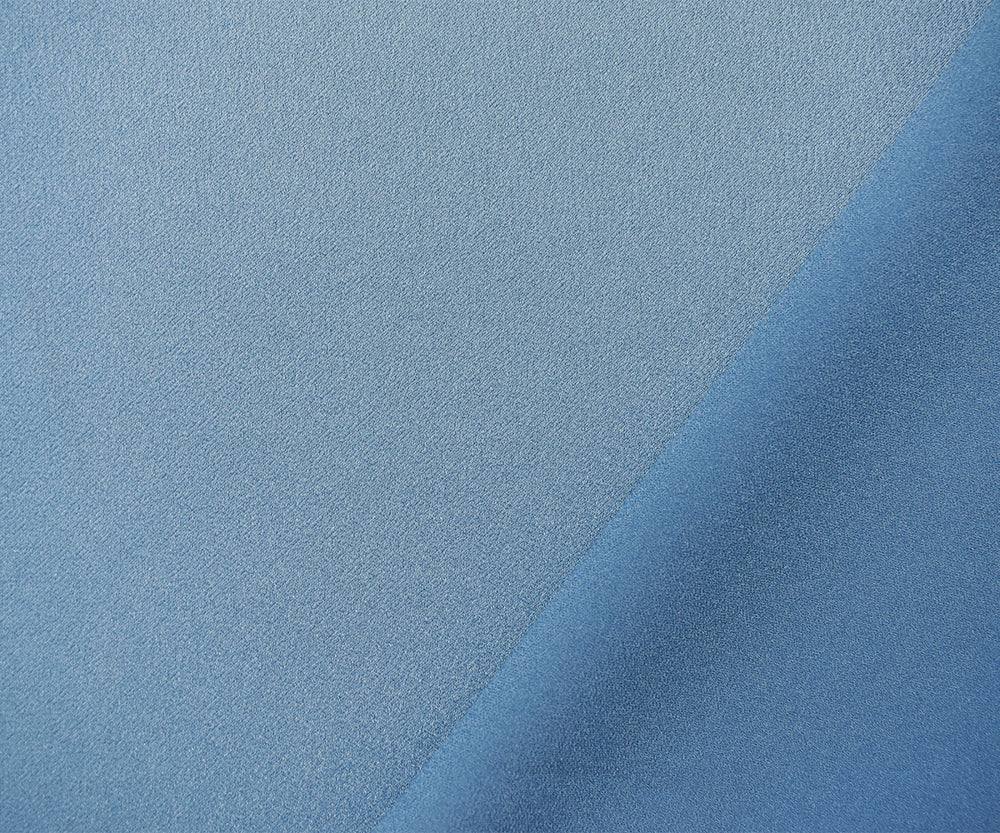 1 Yard Celestial Blue Triacetate Poly Crepe Back Satin Fabric Apparel Dressmaking 54 Inches Width