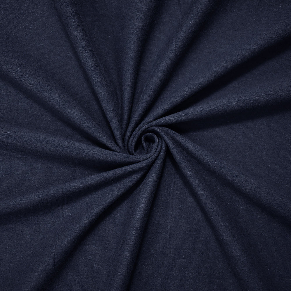 1 Yard Elegant Deep Blue Organic Cotton Jersey Knit and Matte Finish for Tailored Handmade Apparel, 60 Inches Wide