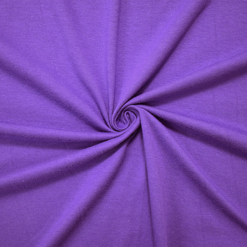 1 Yard Ultraviolet Purple Stretch Jersey Bold Hue, Matte Feel, Made to Move, 63 Inches Wide