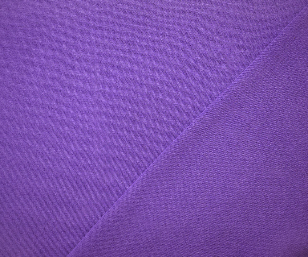 1 Yard Ultraviolet Purple Stretch Jersey Bold Hue, Matte Feel, Made to Move, 63 Inches Wide